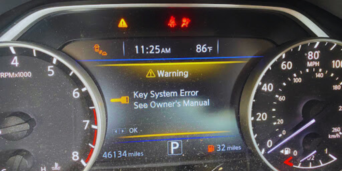 key system error nissan altima 2020